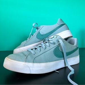 NIKE Women’s Sneakers - Metallic Swoosh Size 10